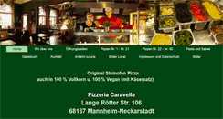 Desktop Screenshot of pizzeria-caravella-mannheim.de